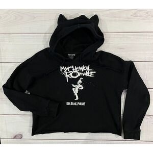 Hot Topic Hoodie Women Large Black My Chemical Romance The Black Parade Pullover